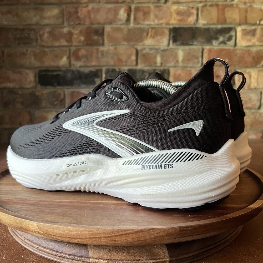Brooks Glycerin GTS 22 Supportive Mens 11 Black White Running Shoes Sneakers - Picture 12 of 16